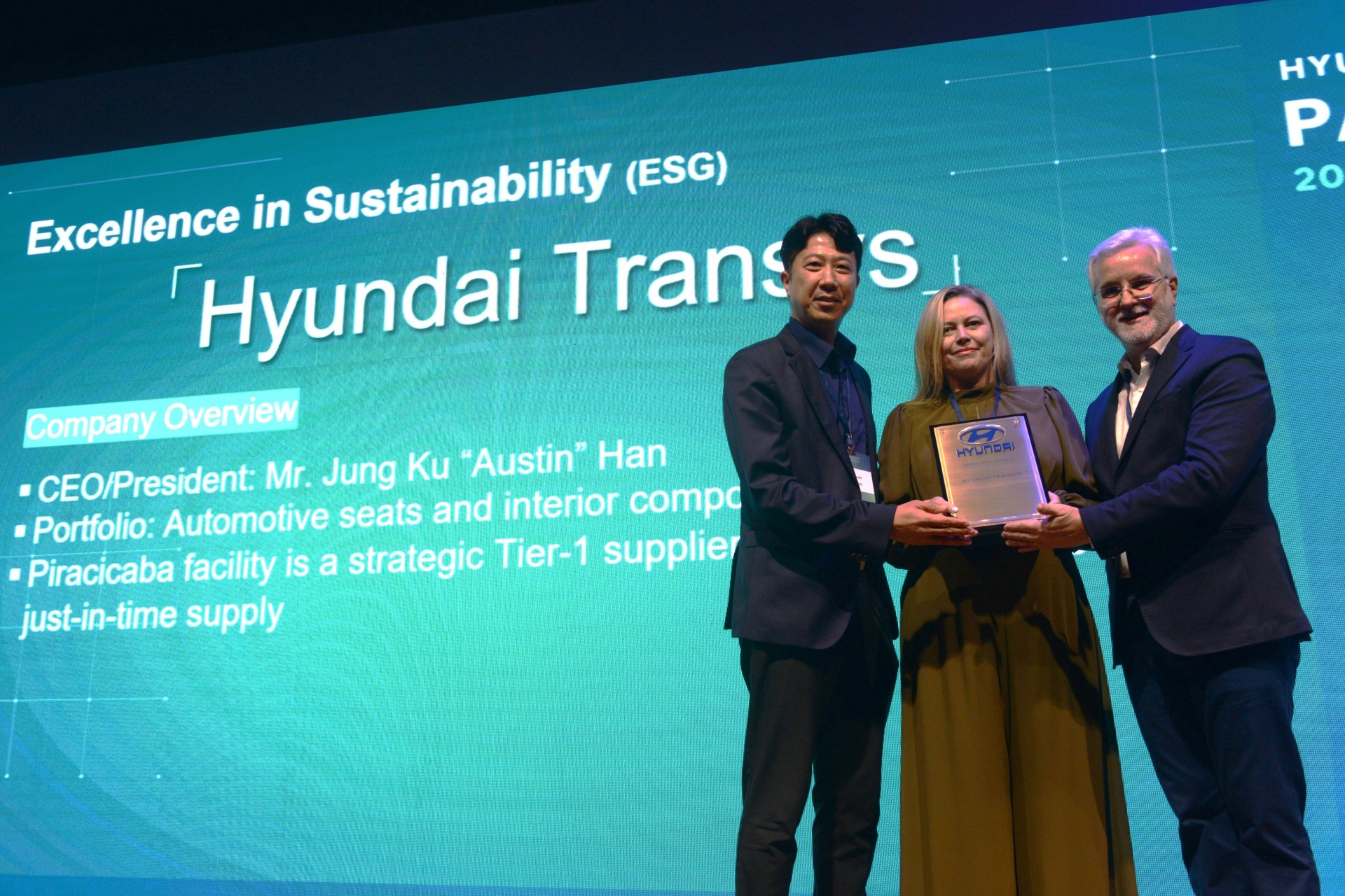 Transys Brasil é premiada pela Hyundai Moto Brasil por excelência em ESG
